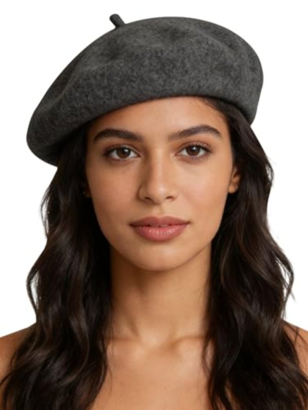 Wool Acrylic Beret Hat Vintage French Solid Color Classic Winter Cap
